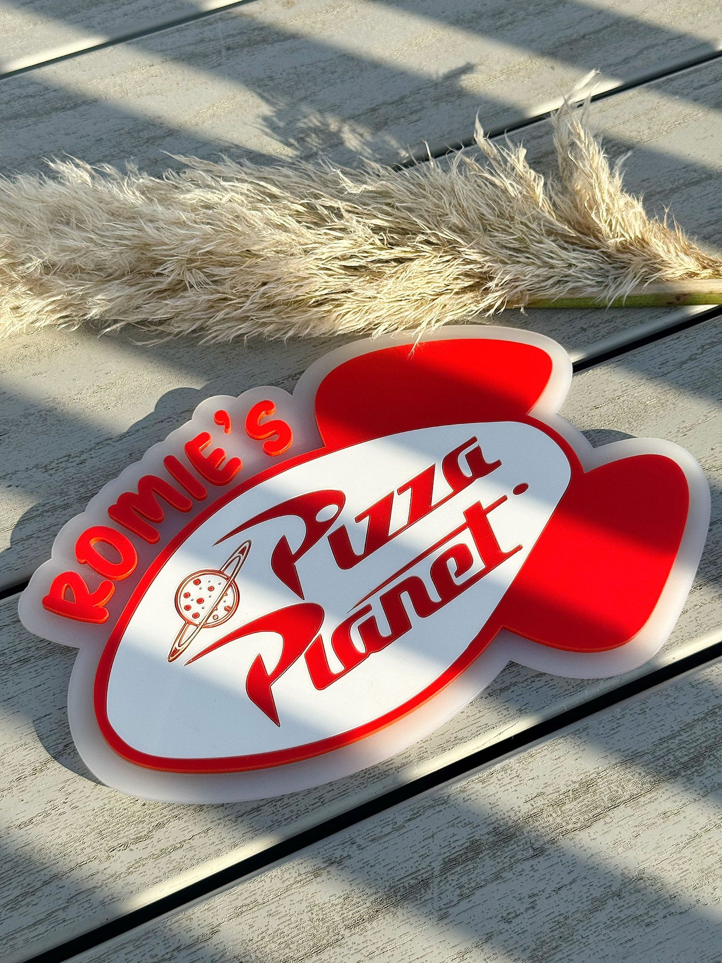 Pizza Planet Acrylic Wall Sign