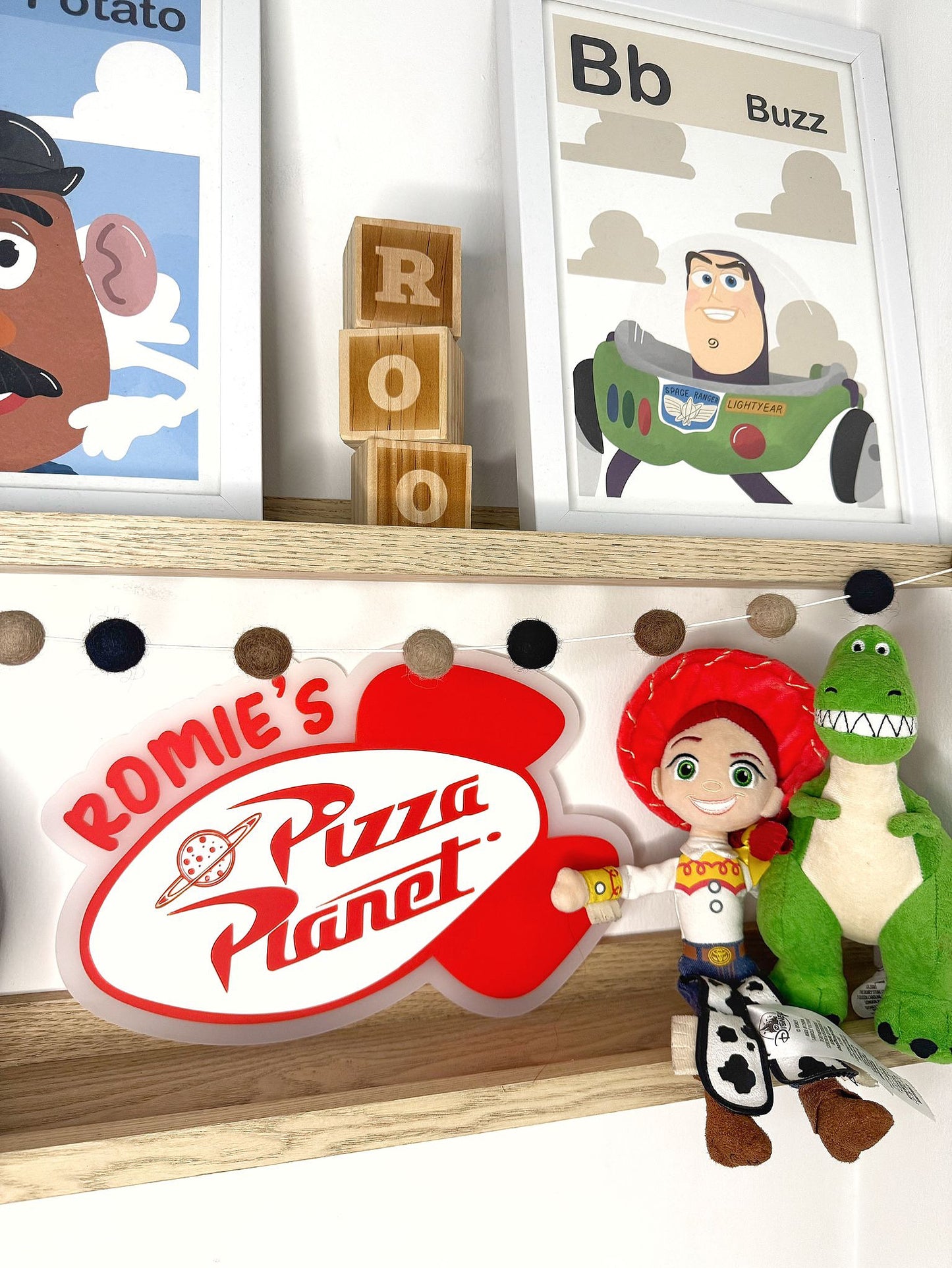 Pizza Planet Acrylic Wall Sign
