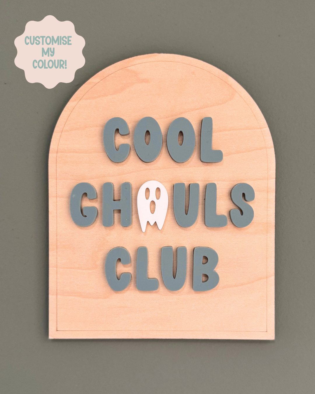 Cool Ghouls Club Plaque