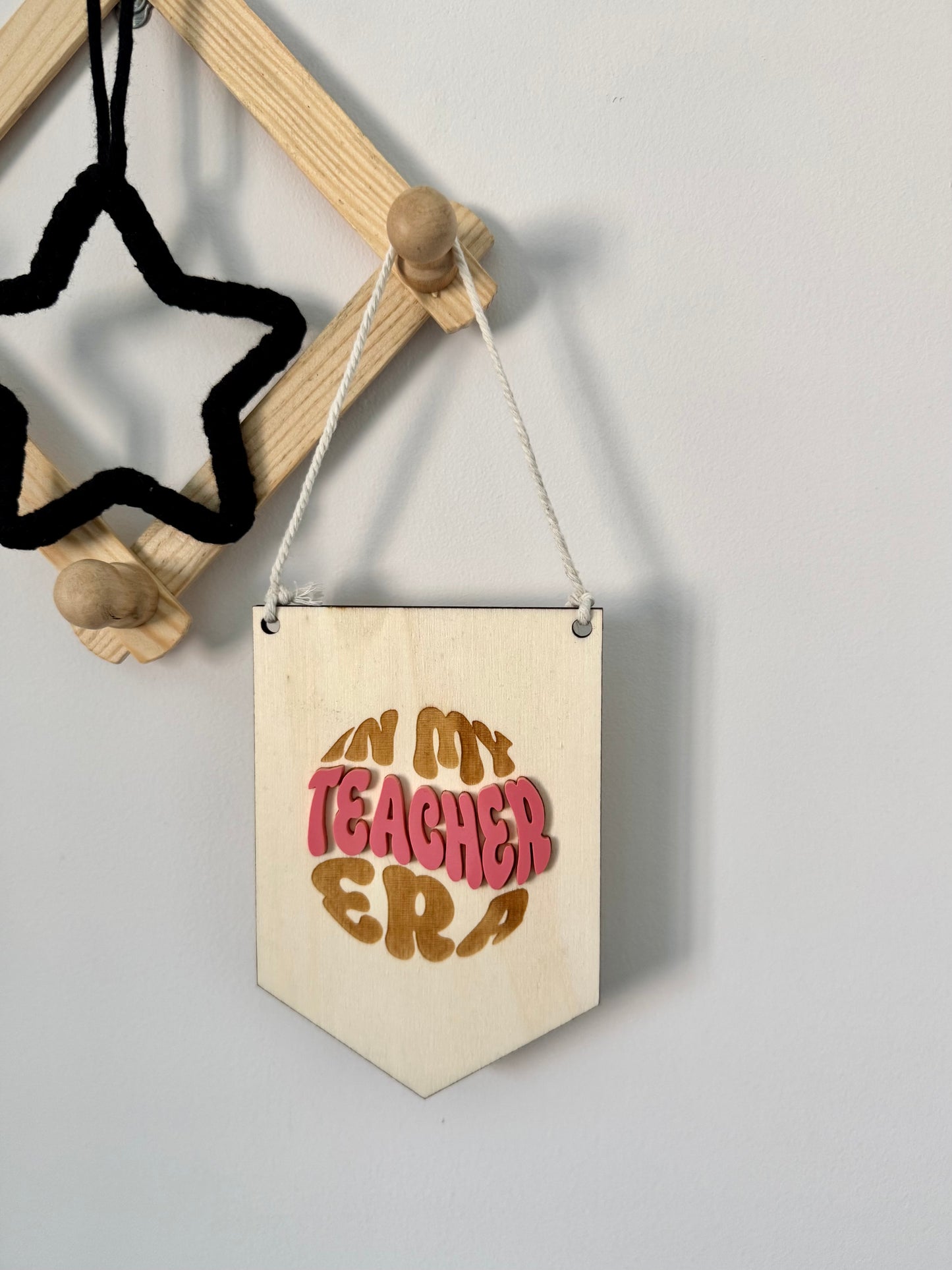 *CLEARANCE* Teacher Era Mini Pennant Flag
