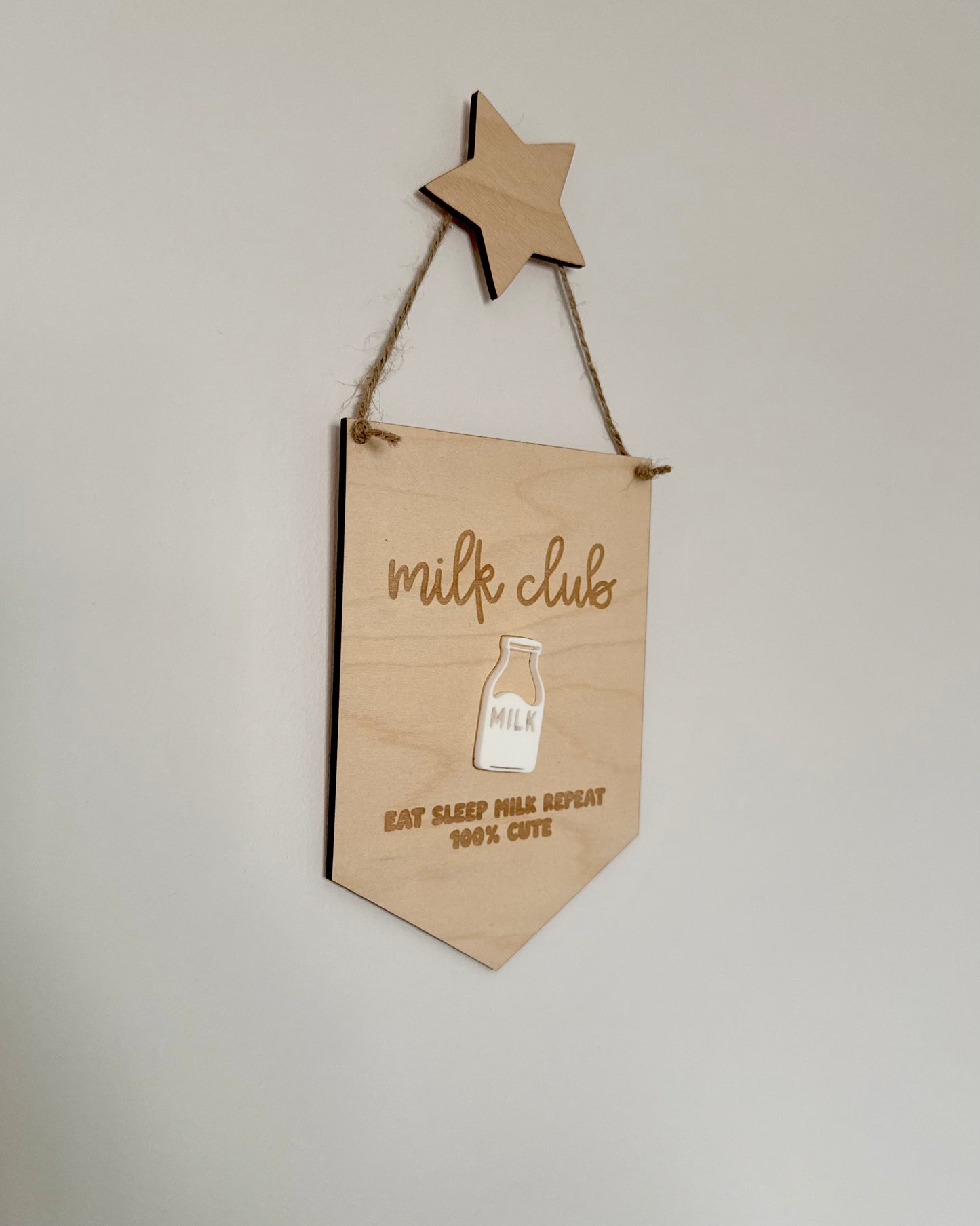 Milk Club Mini Hanging Pennant