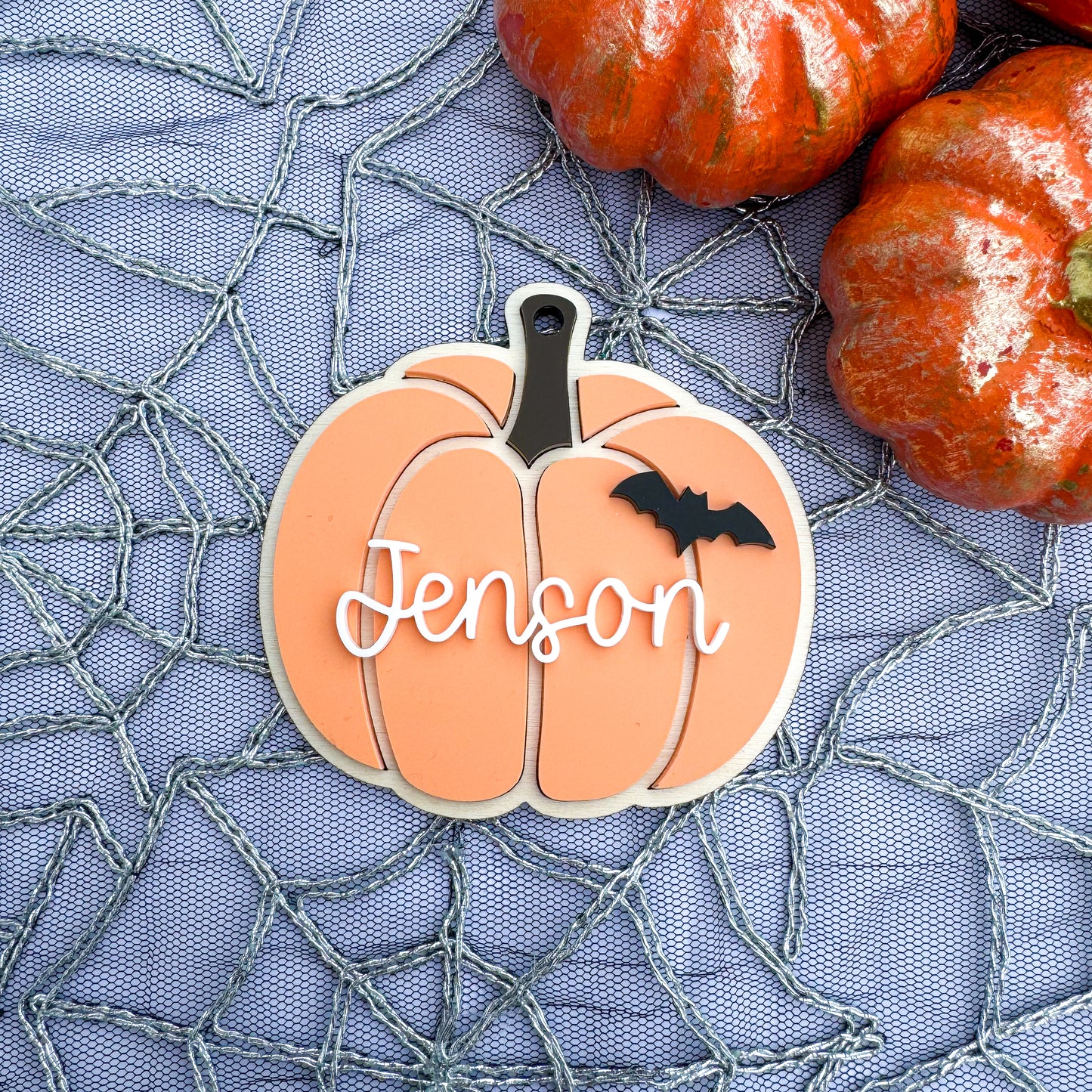 Personalised Pumpkin Halloween Tag