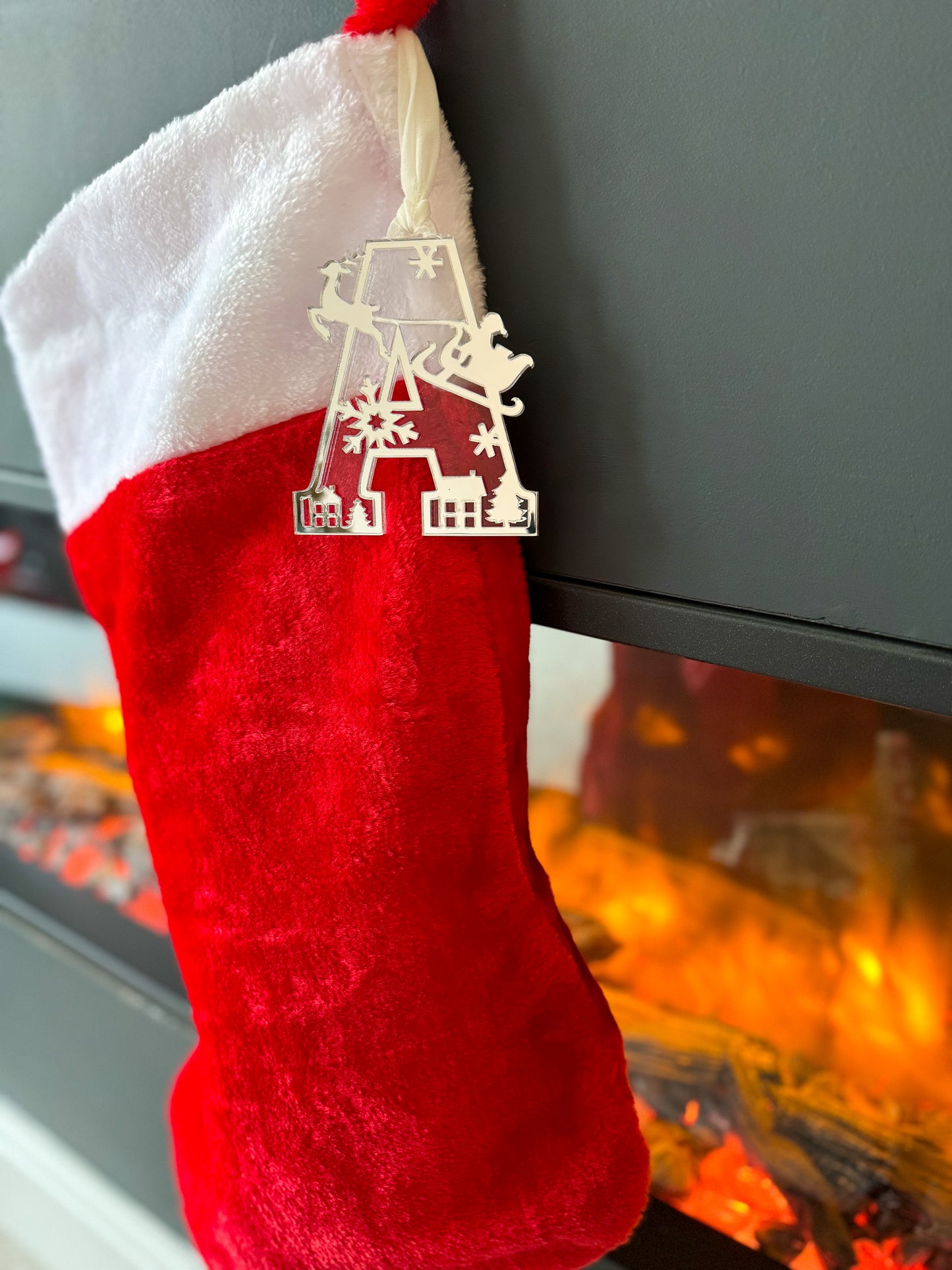 Santa Themed Letter Decoration