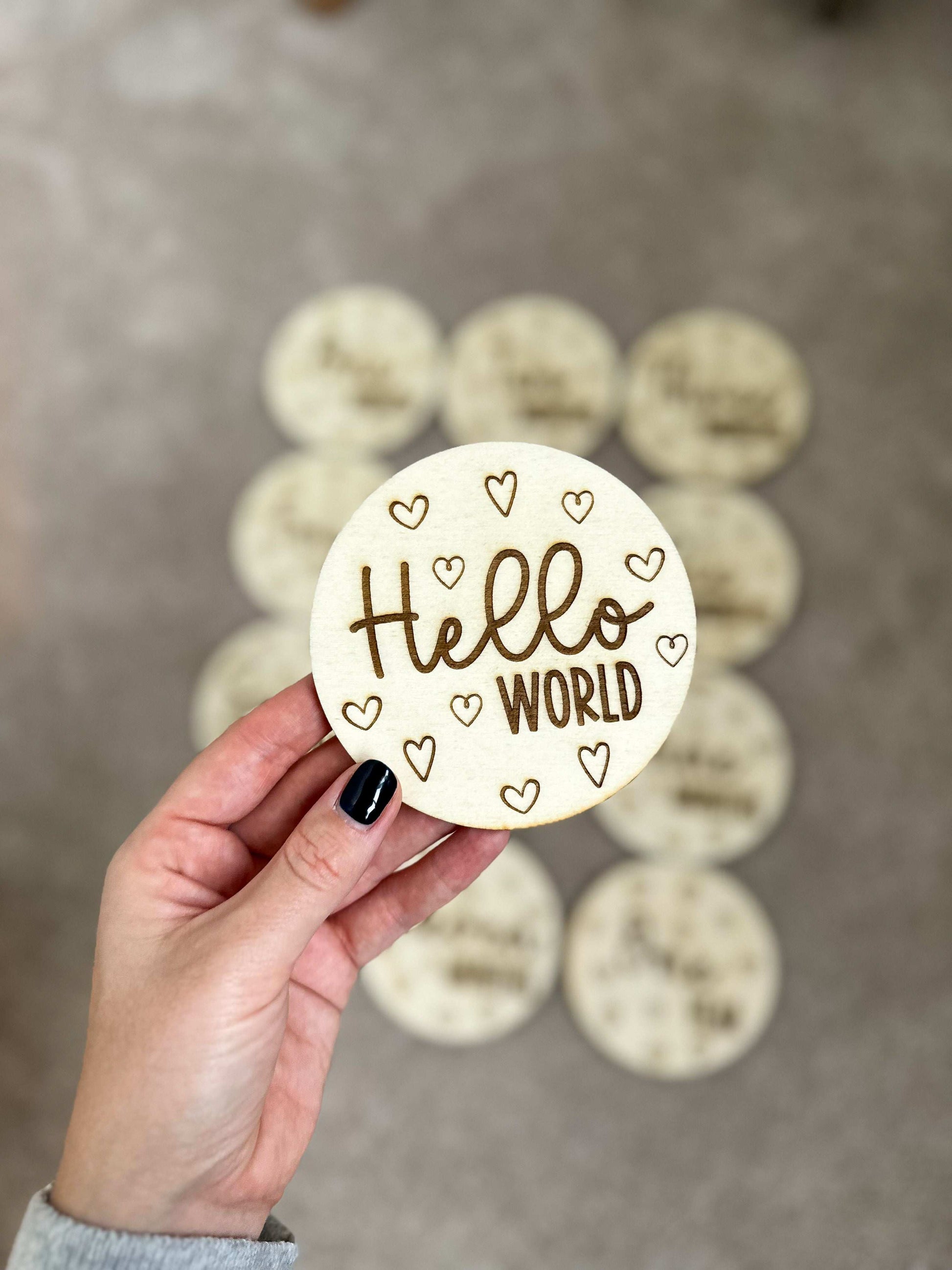 Love Heart Milestone Discs