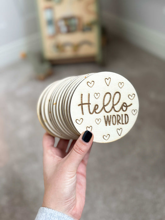 Love Heart Milestone Discs