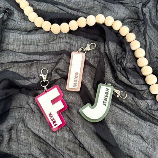 Double Layer Letter Bag Tag