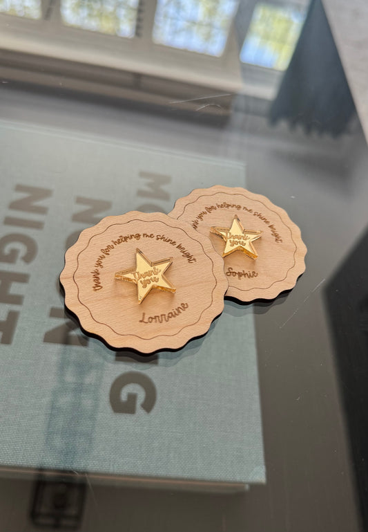 Set of Two Personalised Teacher Magnets