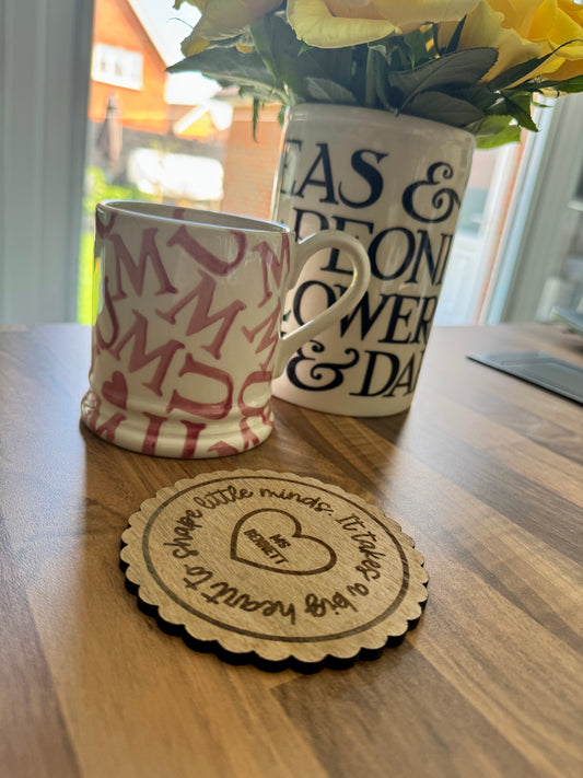 Personalised Teacher Coaster