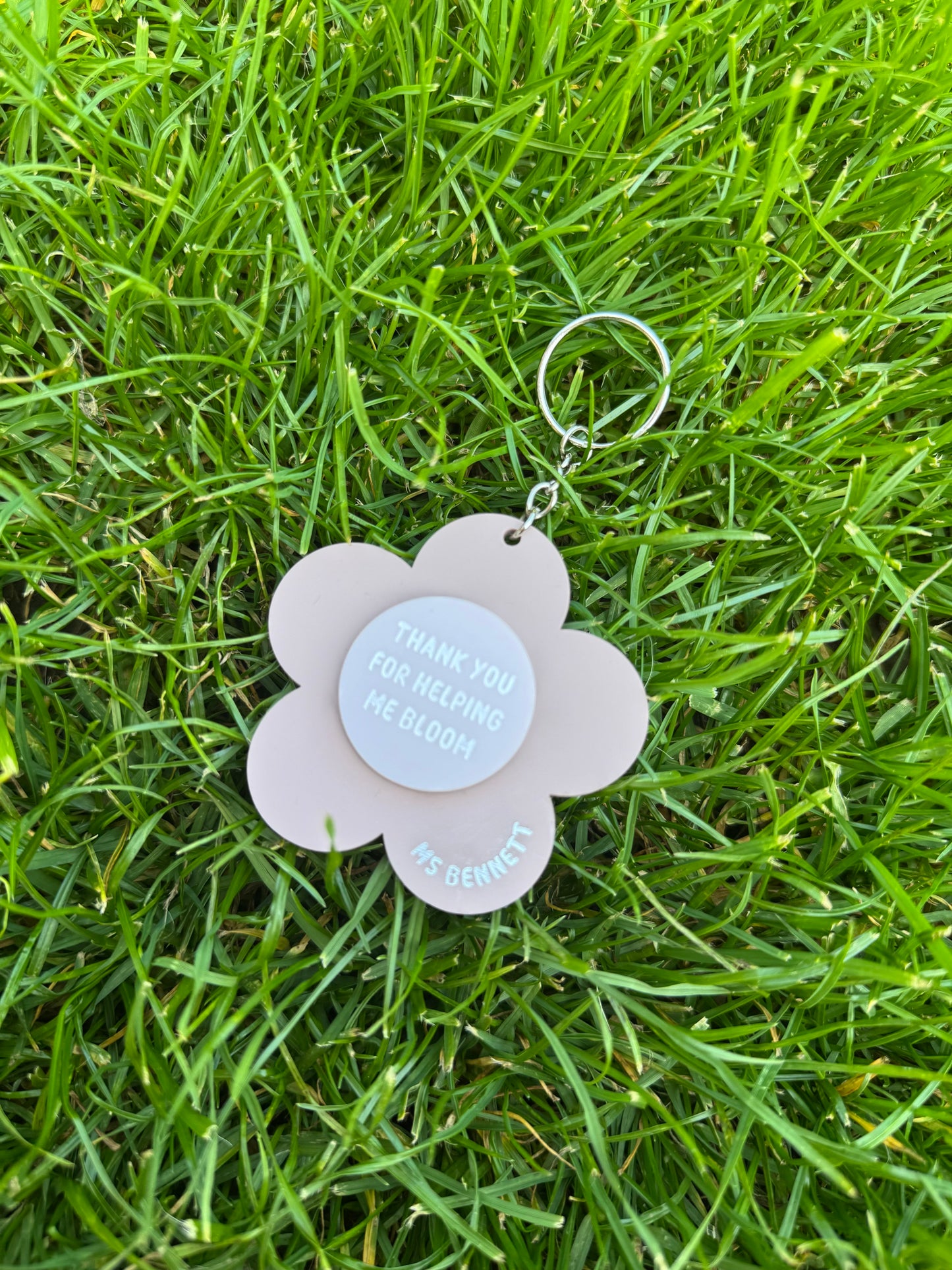 Personalised Thank You Teacher Keyring
