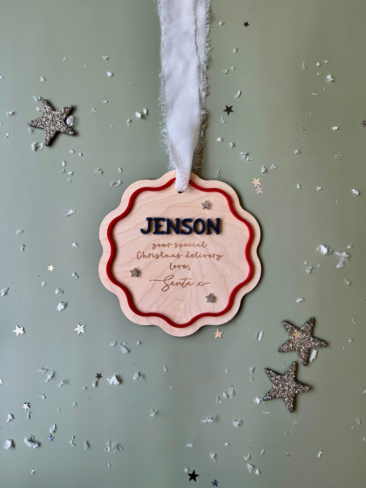 Personalised Love Santa Tag