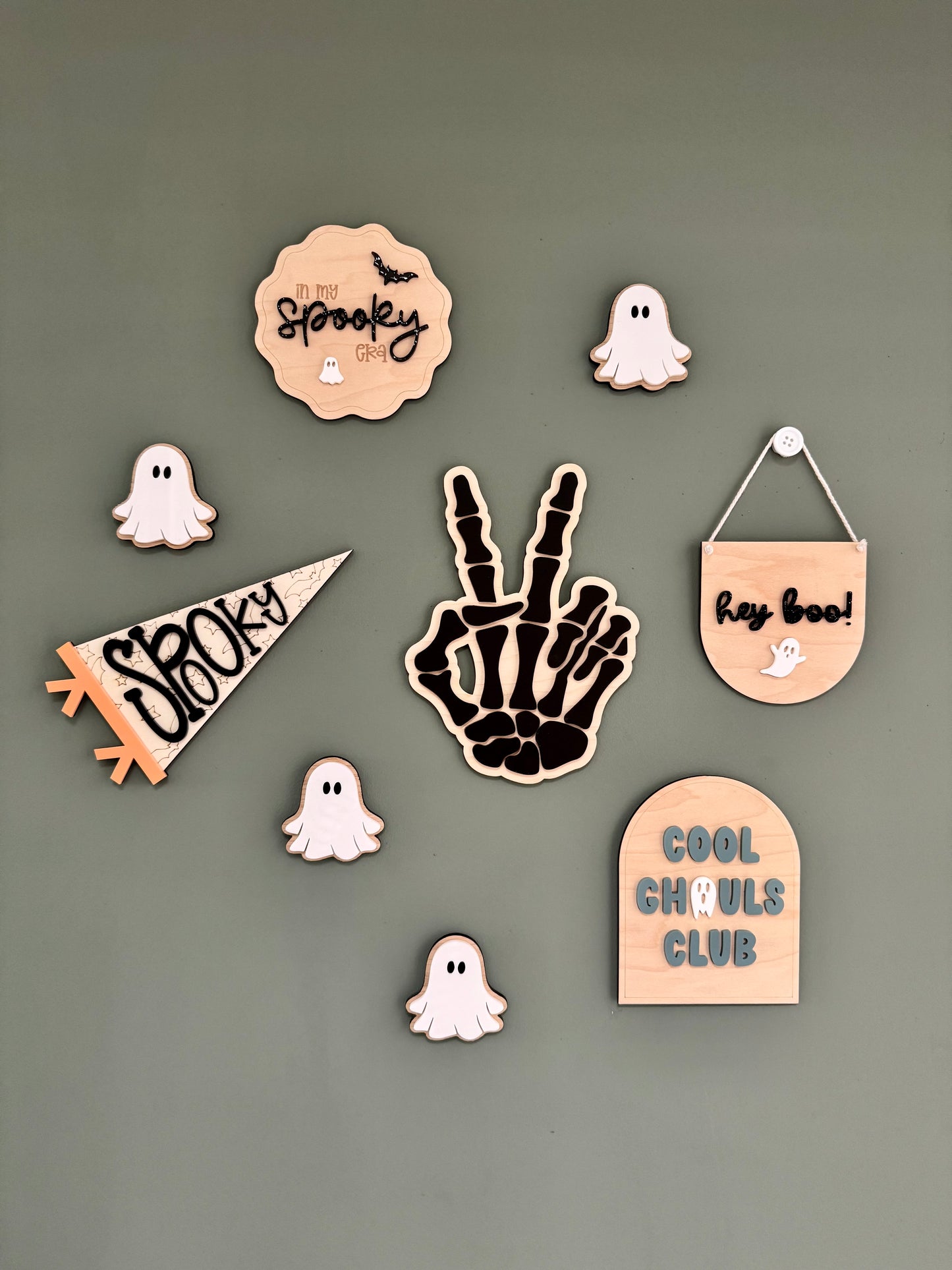Hey Boo! Mini Hanging Pennant