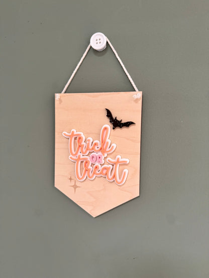Trick or Treat Hanging Pennant