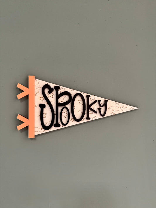 Spooky Pennant Flag