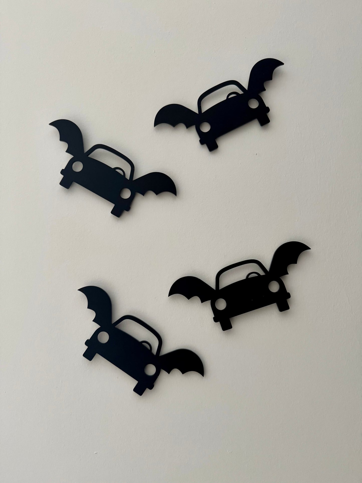 Bat Wing Car Halloween Wall Shapes - Set of 4