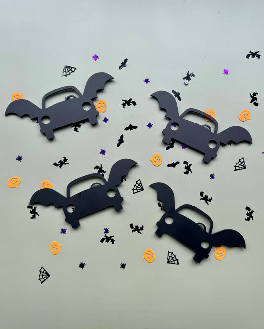 Bat Wing Car Halloween Wall Shapes - Set of 4