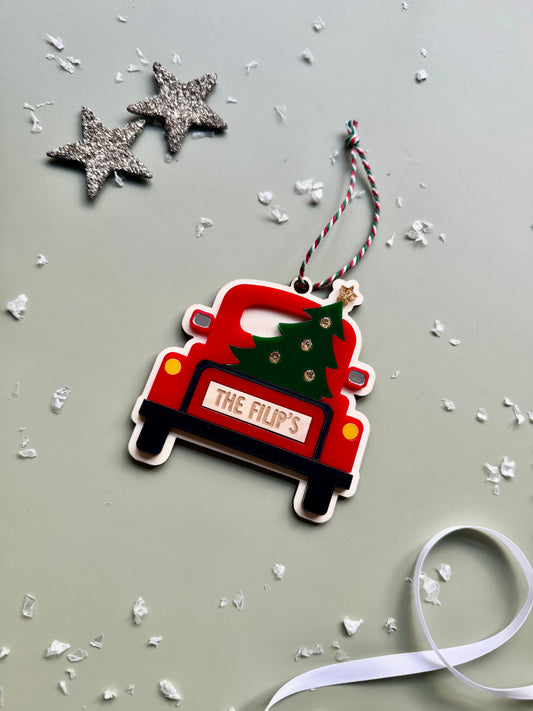 Personalised Christmas Car Decoration