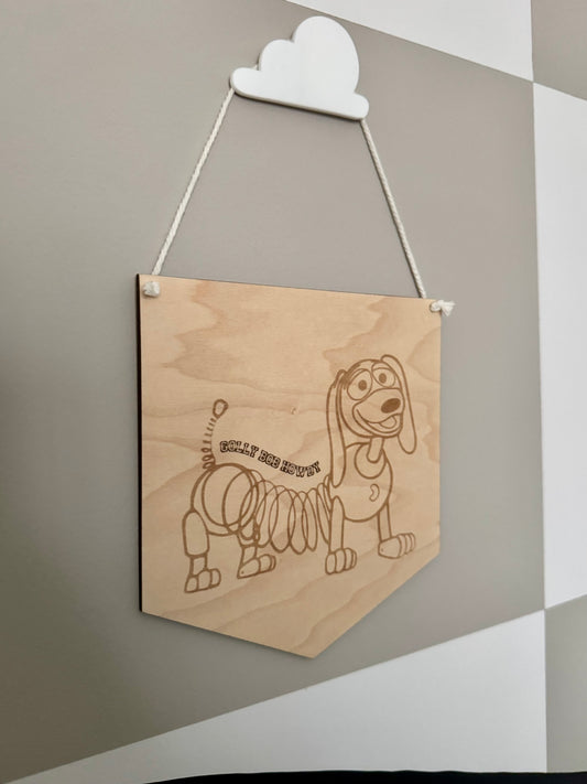 Slinky Dog Large Hanging Pennant