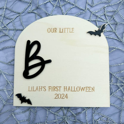 My First Halloween Plaque