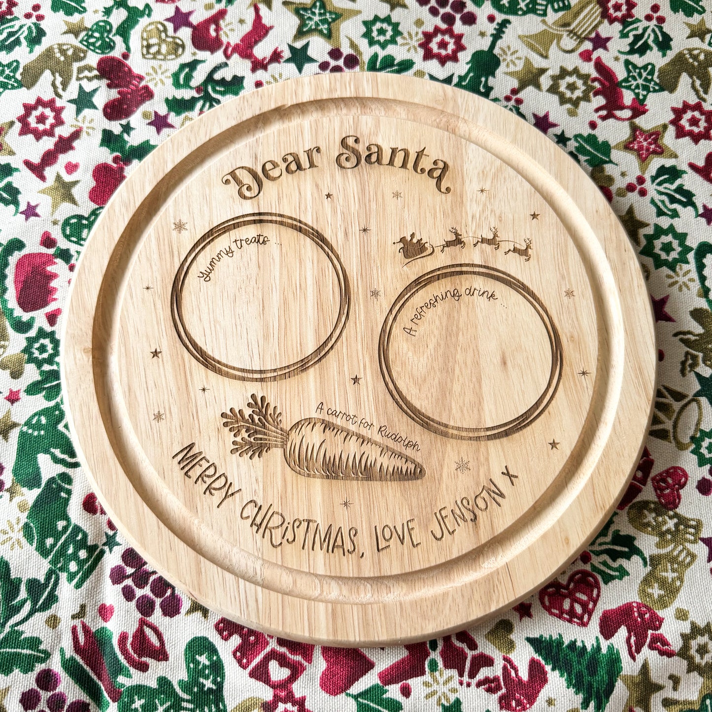 Personalised Santa Treats Board