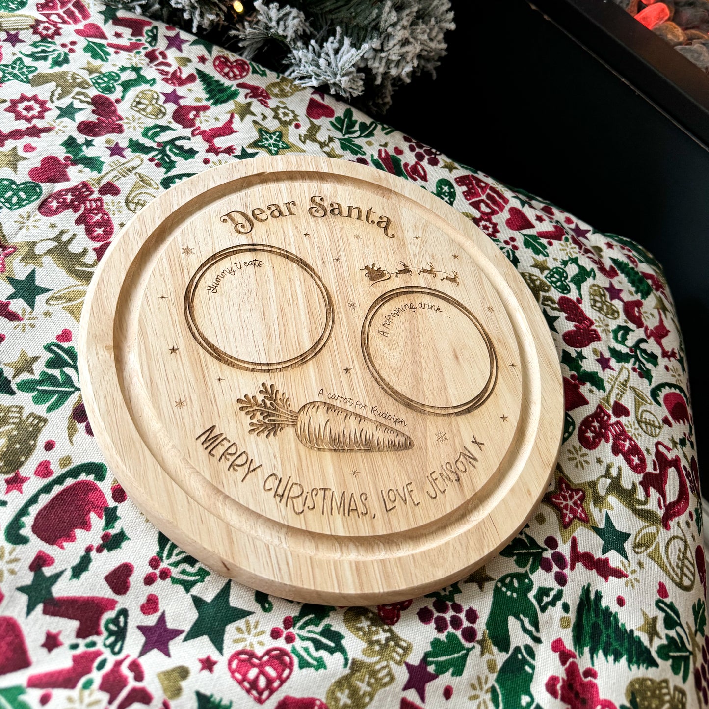 Personalised Santa Treats Board