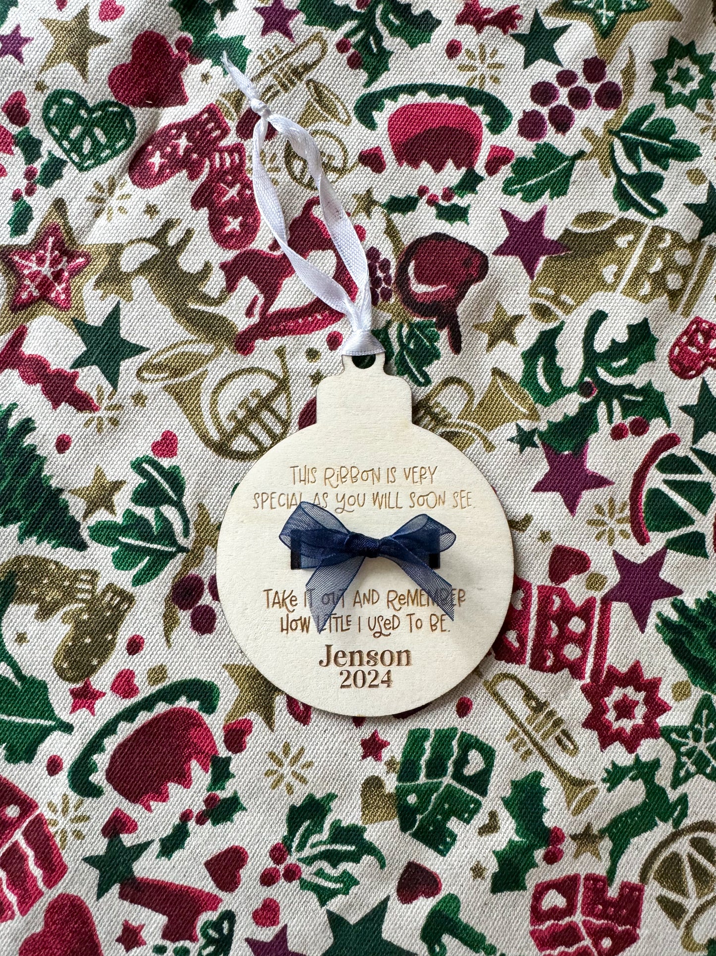 Personalised Christmas Memory Bauble