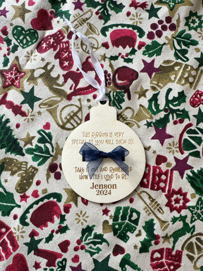 Personalised Christmas Memory Bauble