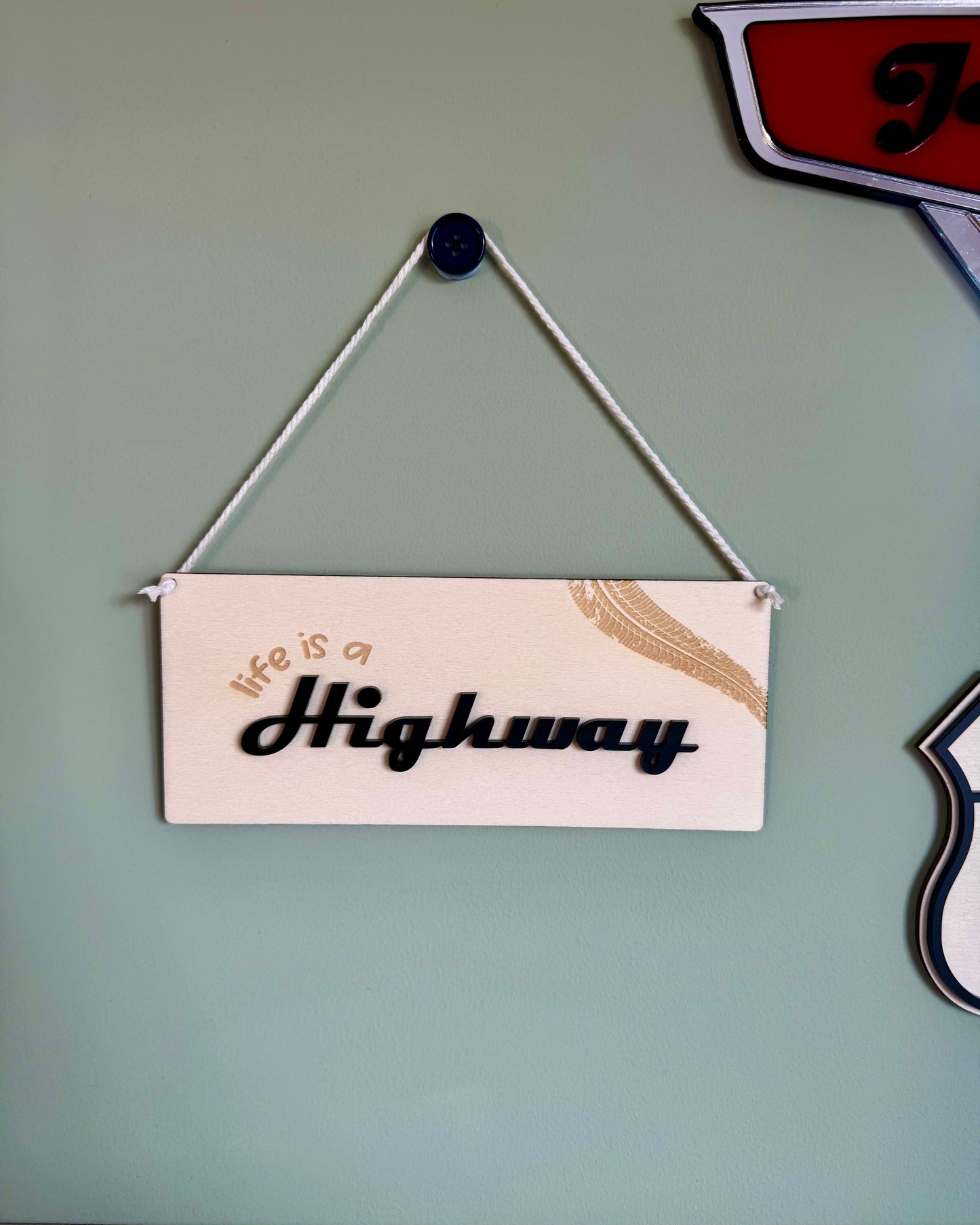 Life is a Highway Mini Pennant